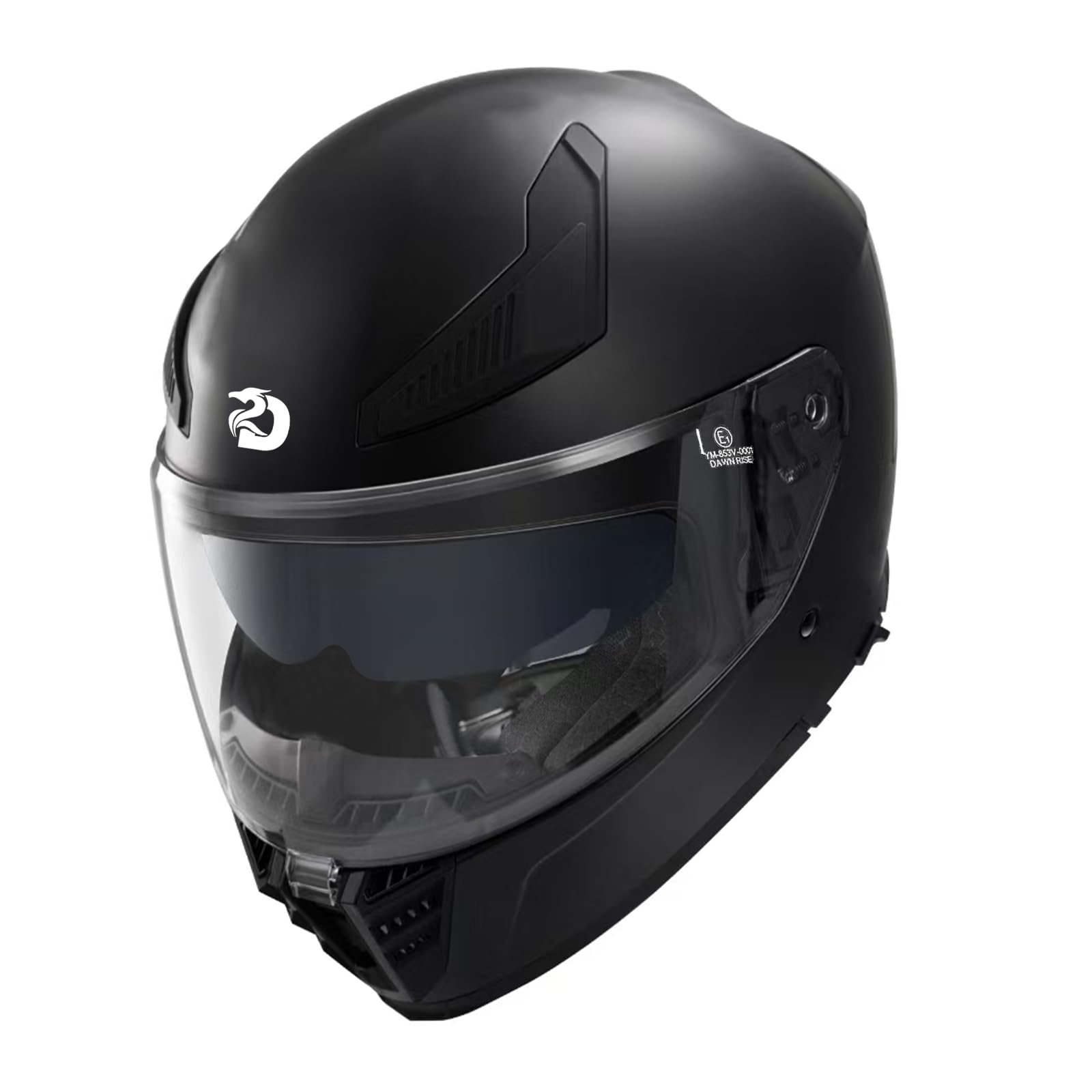 DAWNRISE Casco Integral Moto ECE 22.06 Doble Visera Unisex | Casco integral moto unisex con ABS resistente, EPS antiimpacto, doble visera y 4 ventilaciones para mayor comodidad.