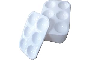 24 Pieces White Paint Trays