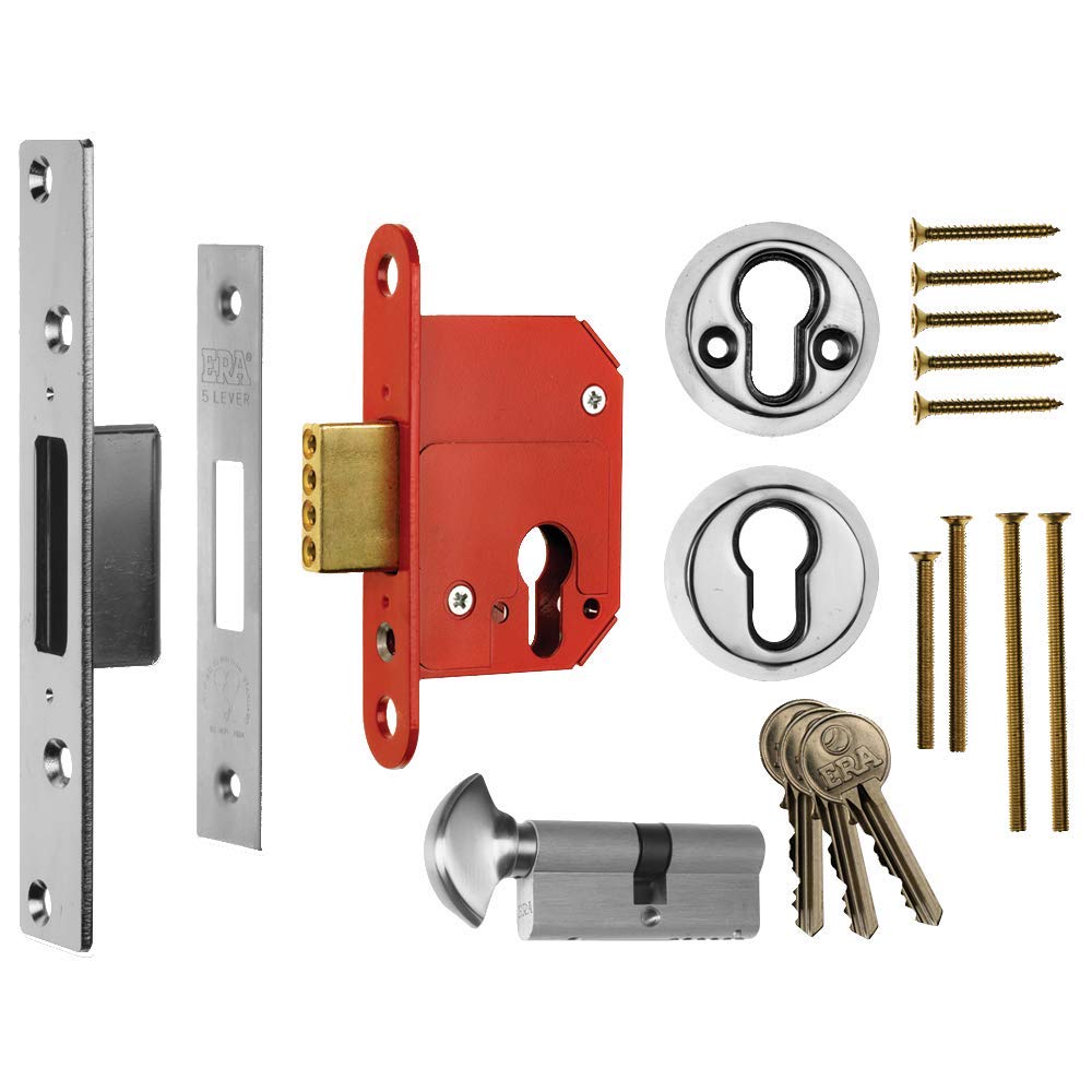 Era BS8621:2004 Euro Escape Deadlock Complete Lockset - 67mm (2.5")