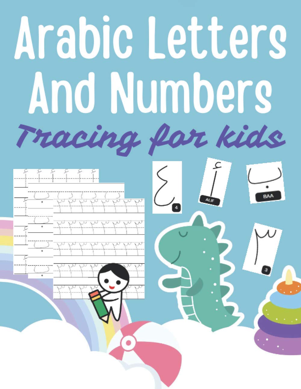 Buy Arabic Letters and Numbers Tracing for kids Arabic Alphabet Workbook Arabic numbers for