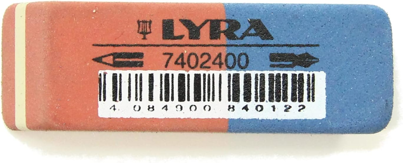 LYRA Pencil & Ink Rubber ERASERS German Made "Twin Pack