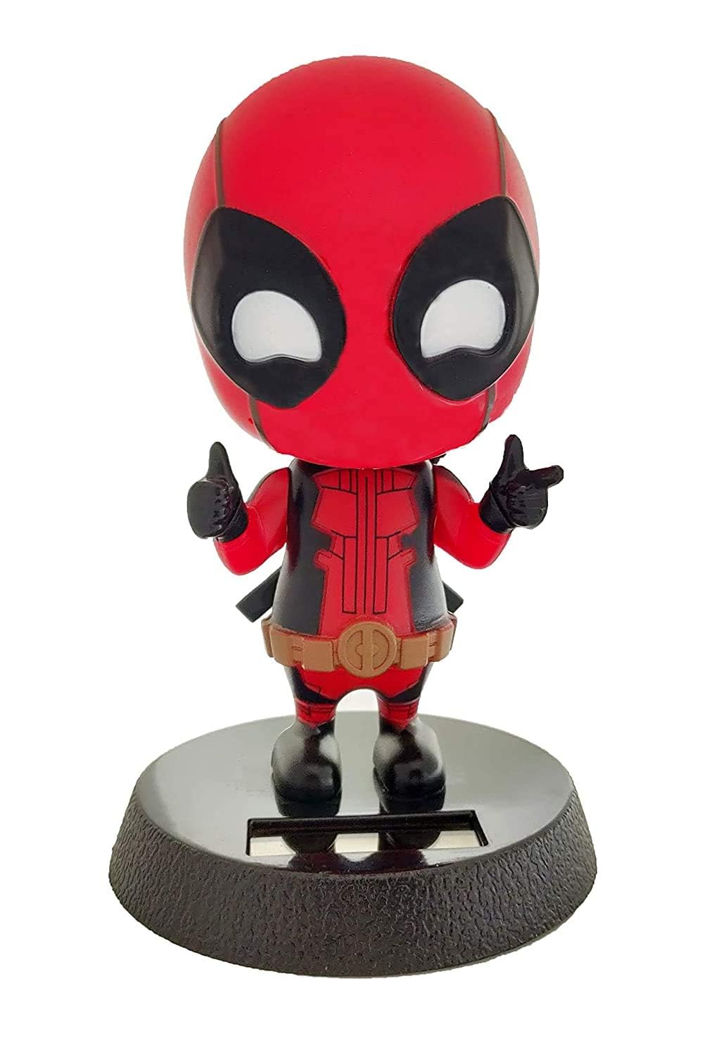 Trunkin Solar Deadpool Bobblehead Action Figure Bobble Head Car Accessory 4