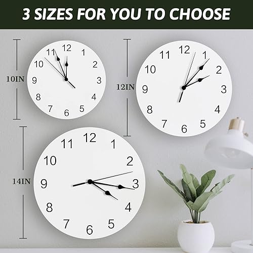 Miniatura 9 de Reloj de pared de mármol morado, funciona con pilas, reloj de pared silencioso de PVC sin tictac de 10 pulgadas, color morado degradado, arte