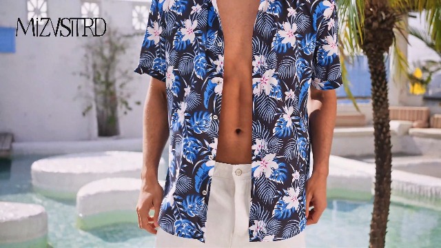 Hawaiian Shirt for Men, Tropical Shirts Casual Summer Button Down