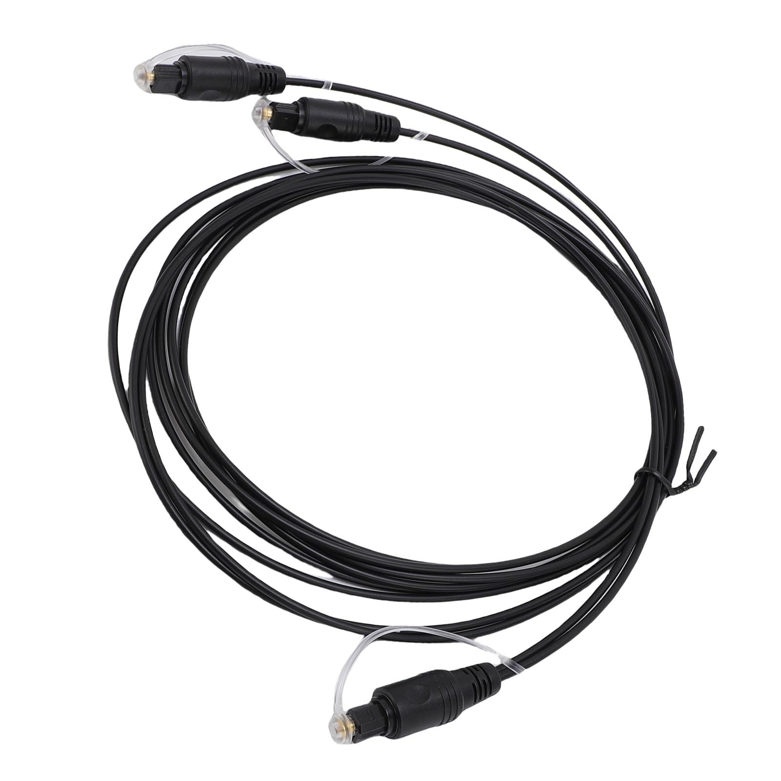 Marhynchus 1x2 Digital Optical Splitter Cable, SPDIF Fiber Optic Sound Splitter for Home Theater HDTV Speakers, with Precise Port Fit and Anti-bending Design