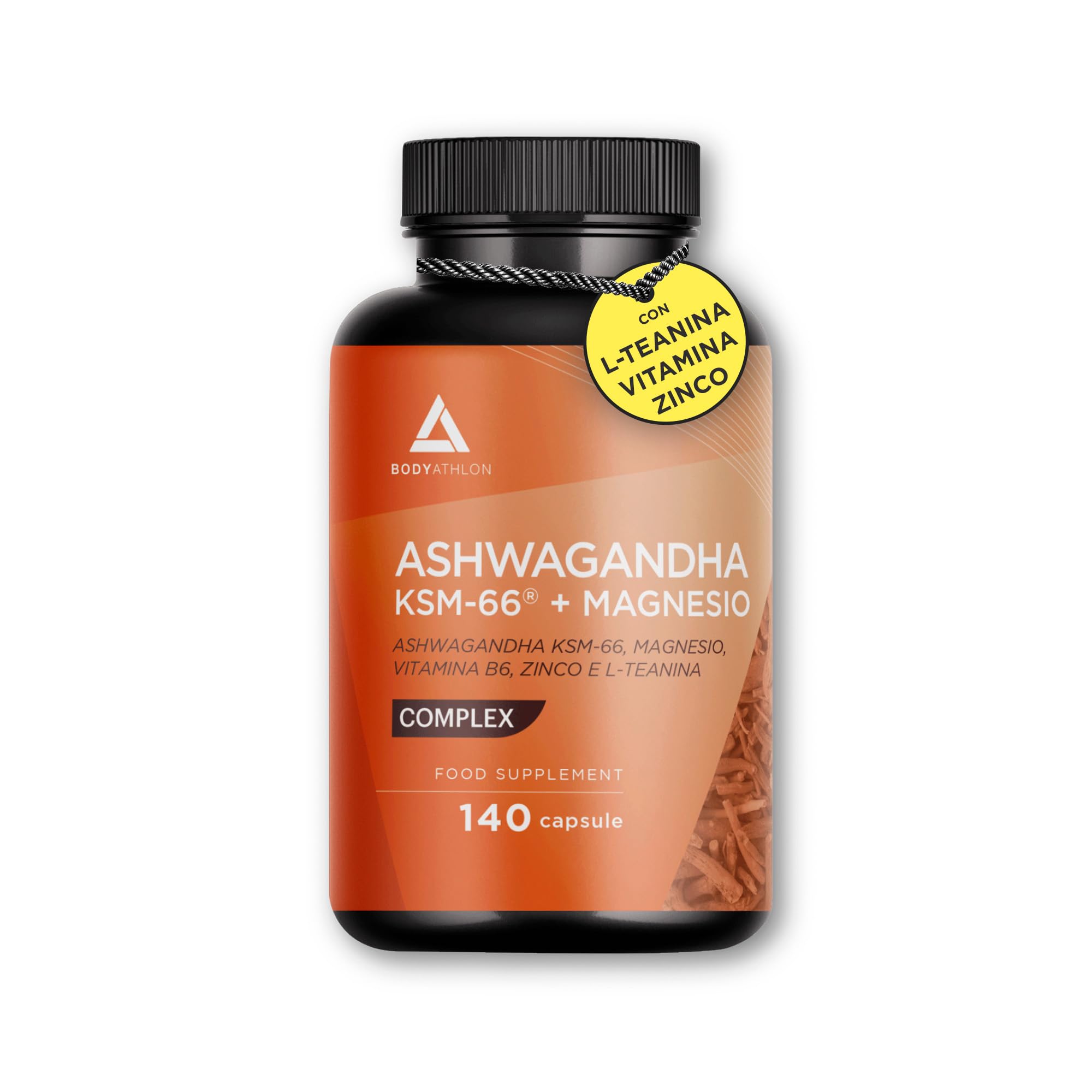 Ashwagandha KSM-66 + Magnesio COMPLEX - Ansia e stress | Più riposo, benessere m