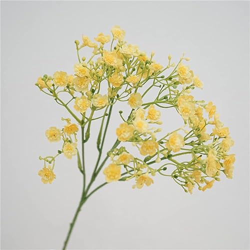 Miniatura 4 de vctops 3 flores artificiales de aliento para bebés, ramos de flores de gypsophila falsas al tacto real para arreglos de boda, fiesta en el hogar,