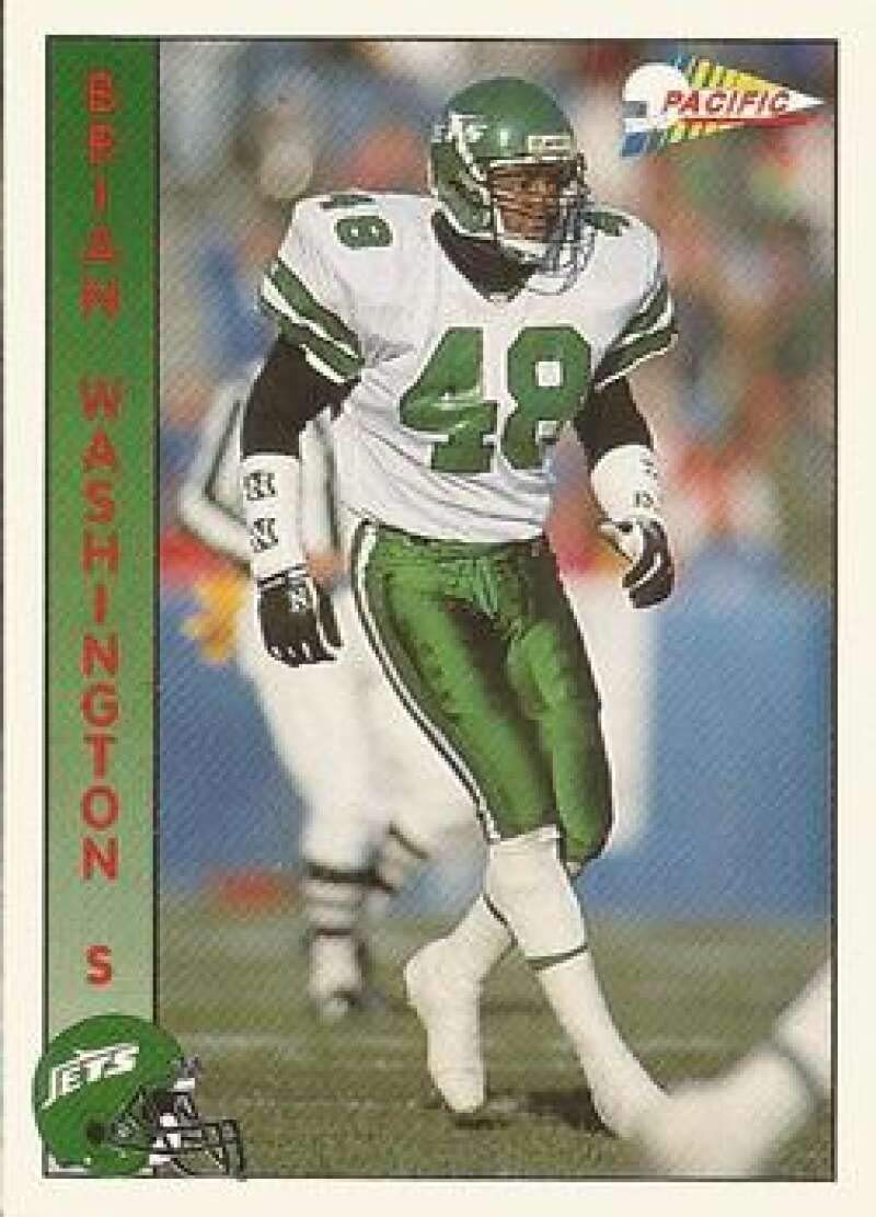 Amazon.com: 1992 Pacific Football #227 Brian Washington New York Jets  Official NFL Trading Card From The Pacific Trading Card Company in Raw (NM  or Better) Condition : Collectibles & Fine Art