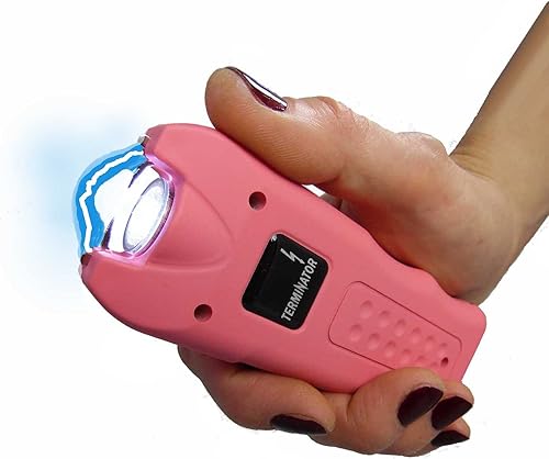 TERMINATOR Stun Gun SGT10-999MV con sirena perforadora de oreja y linterna brillante