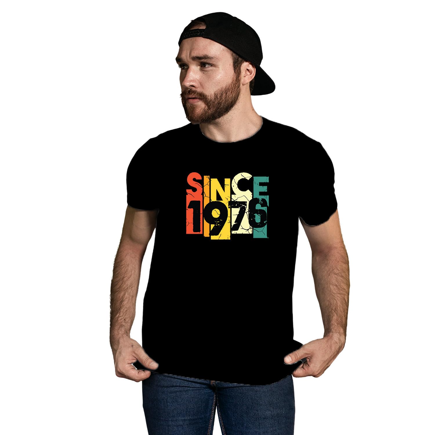 tantra Since 1976 Original Brand Since 1997 – Unisex Cotton Tee – Retro Vintage Birth Year Wear-picture-55