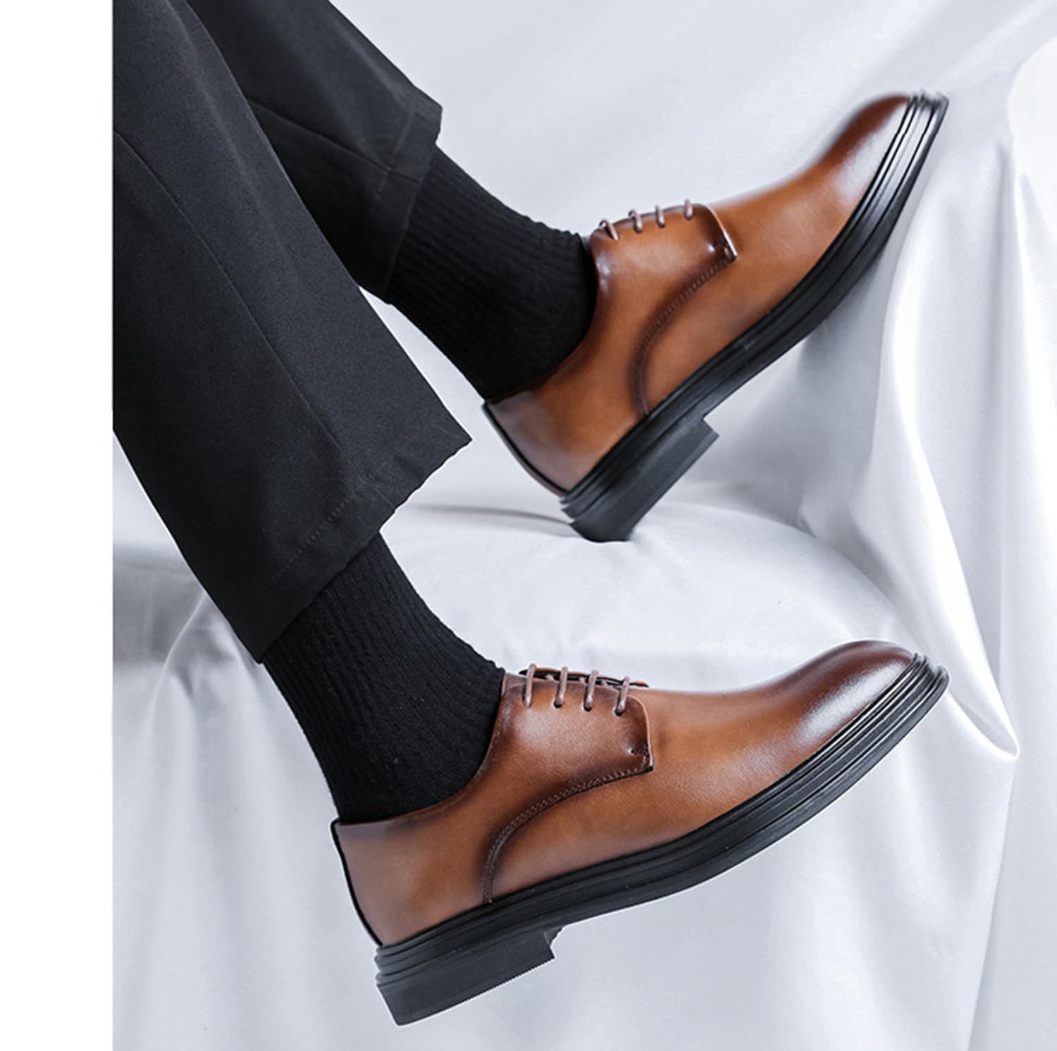 Zapatos para Hombre Derby con Cordones Clásicos Negocios