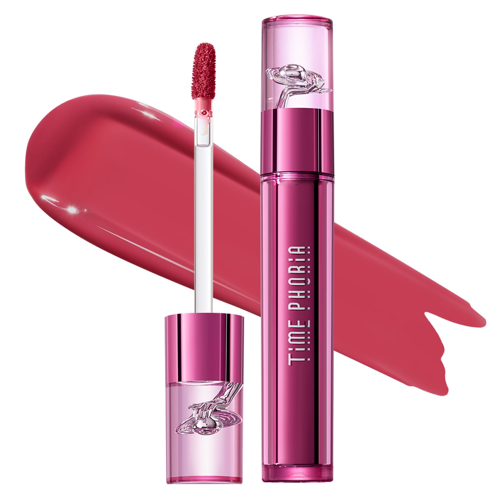 TIME PHORIA TIMEPHORIA Altera Blurring Tint Lip Stain 011 Quiver, Vibrant Pink Glossy to Soft Matte Finish, Blur Lip Lines, Weightless No-Sticky Airy Velvet Texture, Vibrant Hydrating Long-Lasting Lip Makeup
