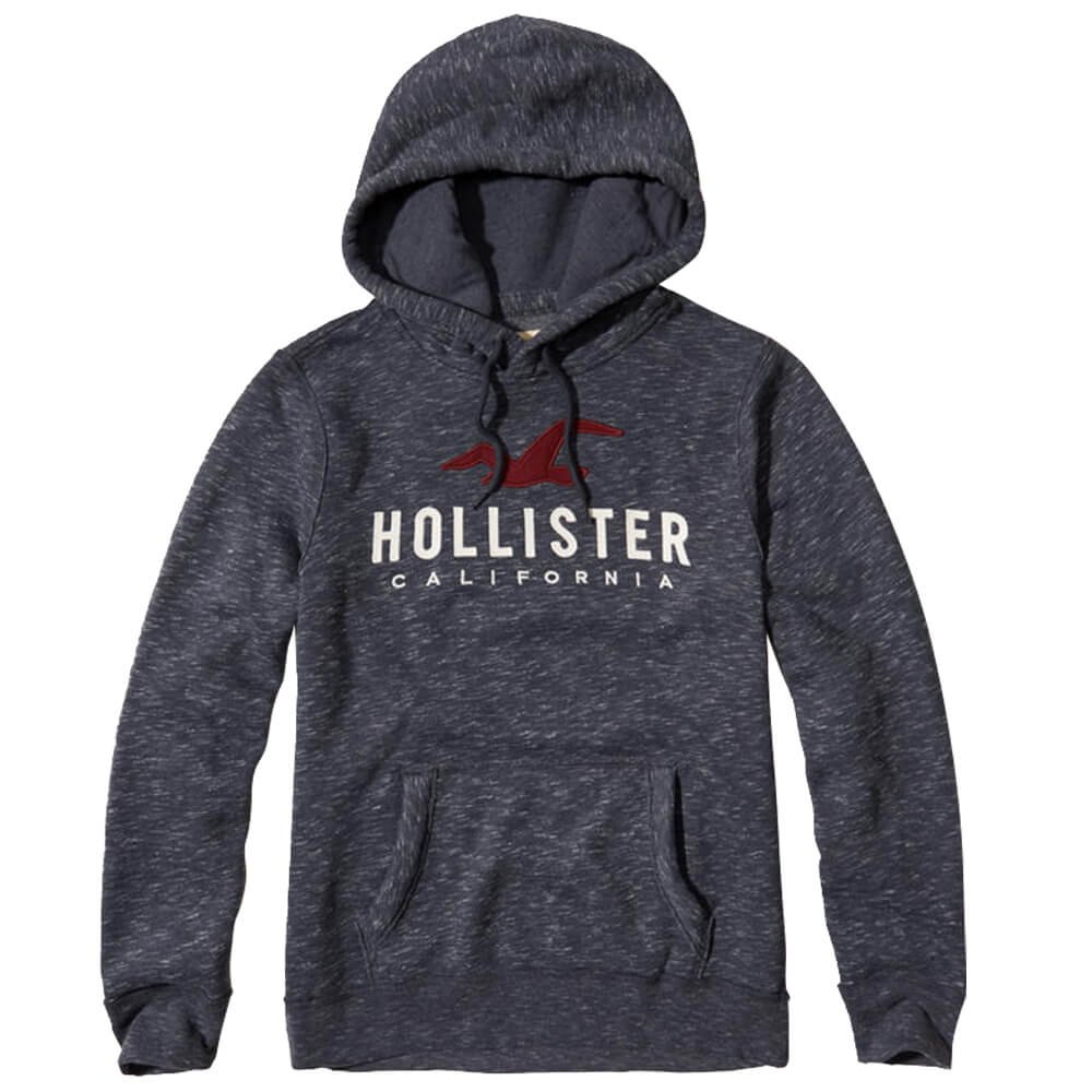 Holllister HCO Men's Pullover Hoodie Sweatshirt, Feel Good Fleece, Logo Graphic, Hollister California