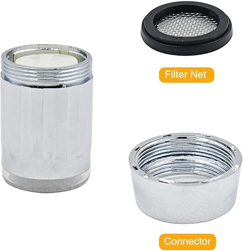 Miniatura 3 de Paquete de 2 grifos de agua LED de 3 colores sensibles a la temperatura, flujo de agua, grifo que cambia de color, grifo de fregadero para cocina y