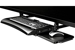 Fellowes Office Suites Underdesk Keyboard Drawer, Black/Silver (9140305)