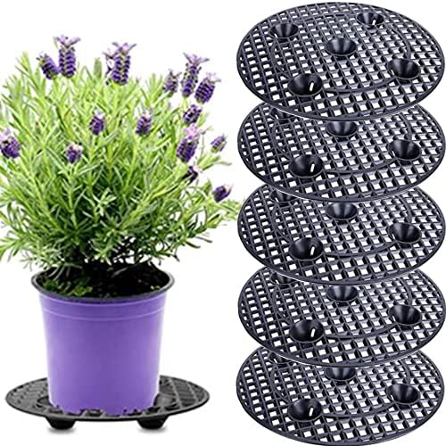 AWHAO Pflanzenständer 30cm - 4er Set Topfuntersetzer Für Terrasse & Balkon
