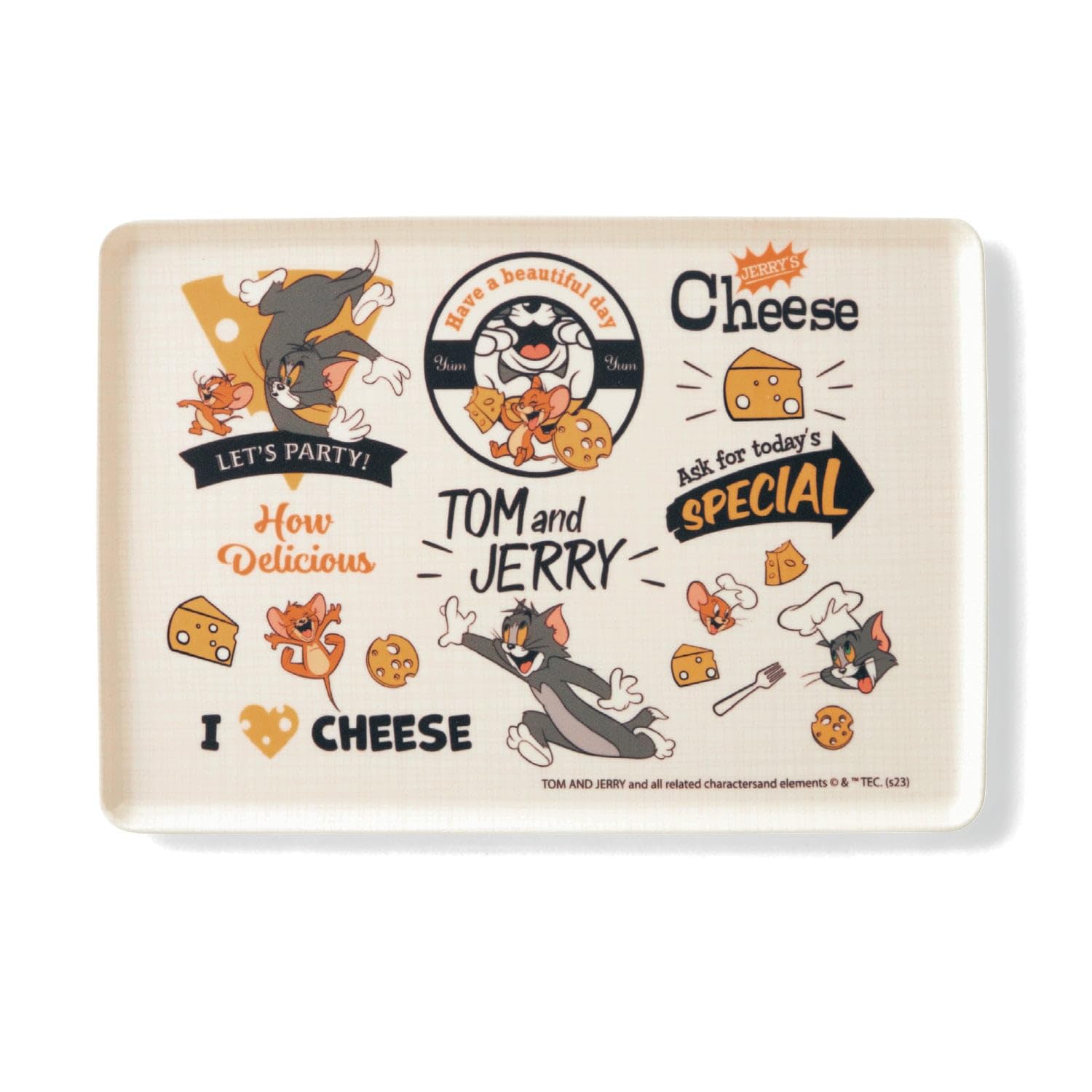 Amazon | [ベルメゾン] トムとジェリー トレイ スリップ防止加工 卓上