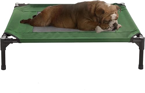PETMAKER - Cama elevada portátil para perroscachorrosmascotas de hasta 50 libras con patas antideslizantes, tipo catre, para interiores y