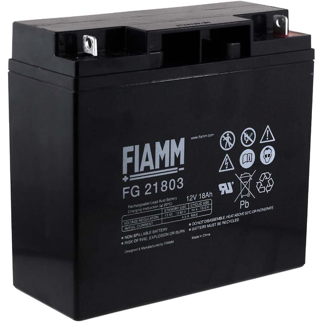 FIAMM Batteria Ricaricabile da Cambio per USV APC RBC7, 12V, Lead-Acid