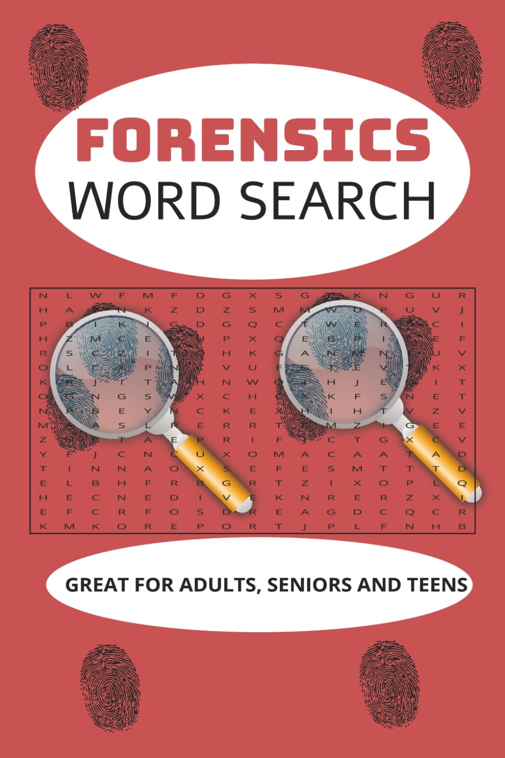 Forensics Word Search-Great for Adults, Seniors, and Teens