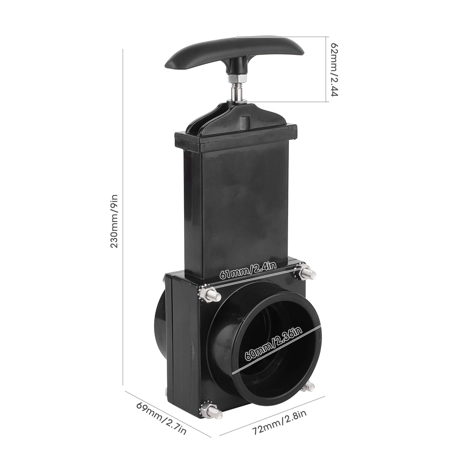 Valvola Scarico ABS 50mm Per Camper - Nero, Resistente Alla Corrosione Per Acque Reflue - Foto 9