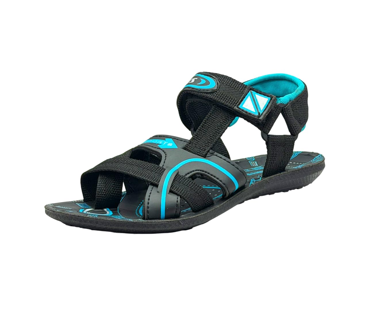 Mens Black T.Blue PVC Sandal-image-44