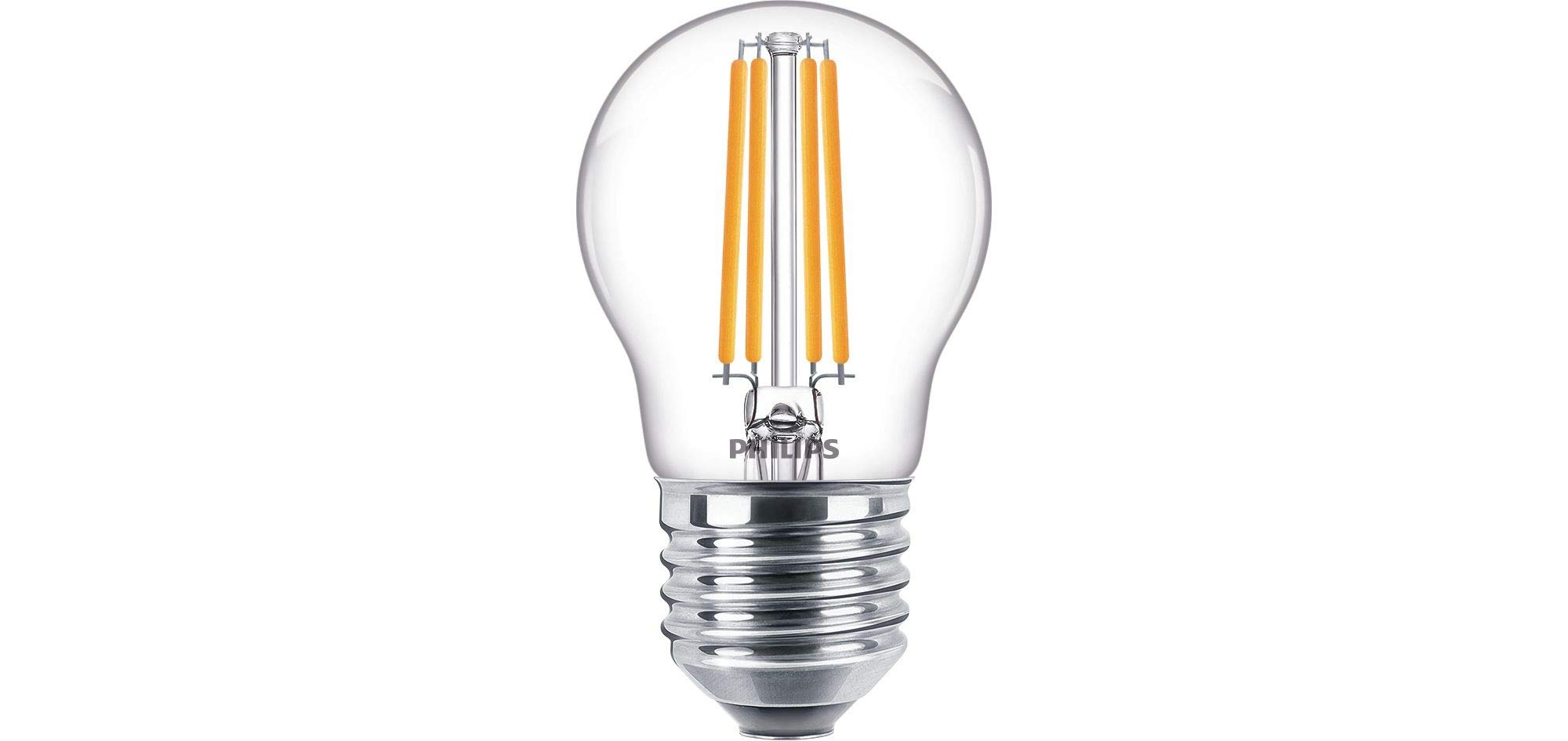 Philips Lighting LED Classic 60 W E27 Warm White (2700 Kelvin), 806 Lumen LED Bulb, Glass, 6.5 W, Clear