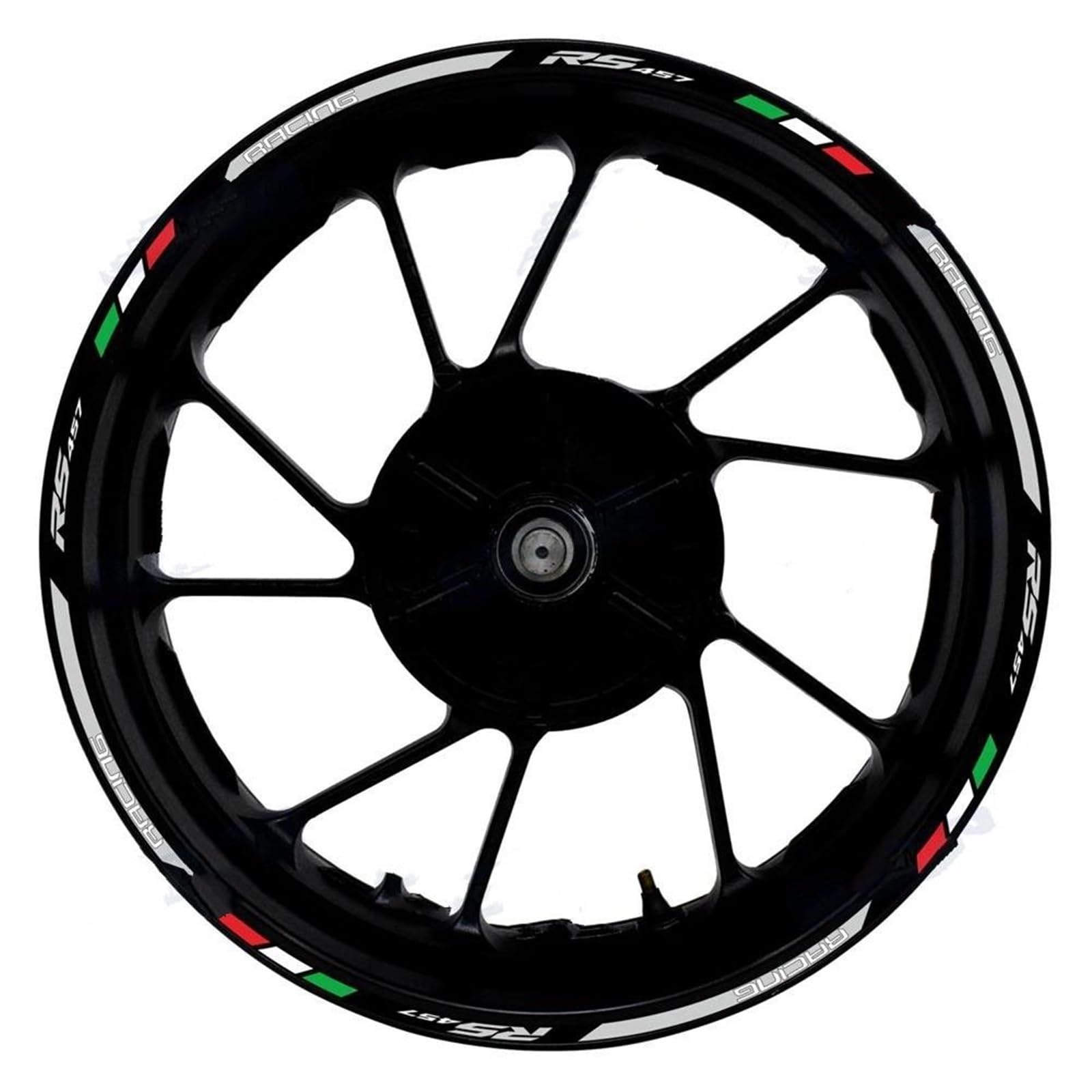Motorcycle Wheel Sticker Decals Waterproof 17 Inch Rim Strip Tape for RS457 RS 457 Wheel Rim Sticker(Color2)