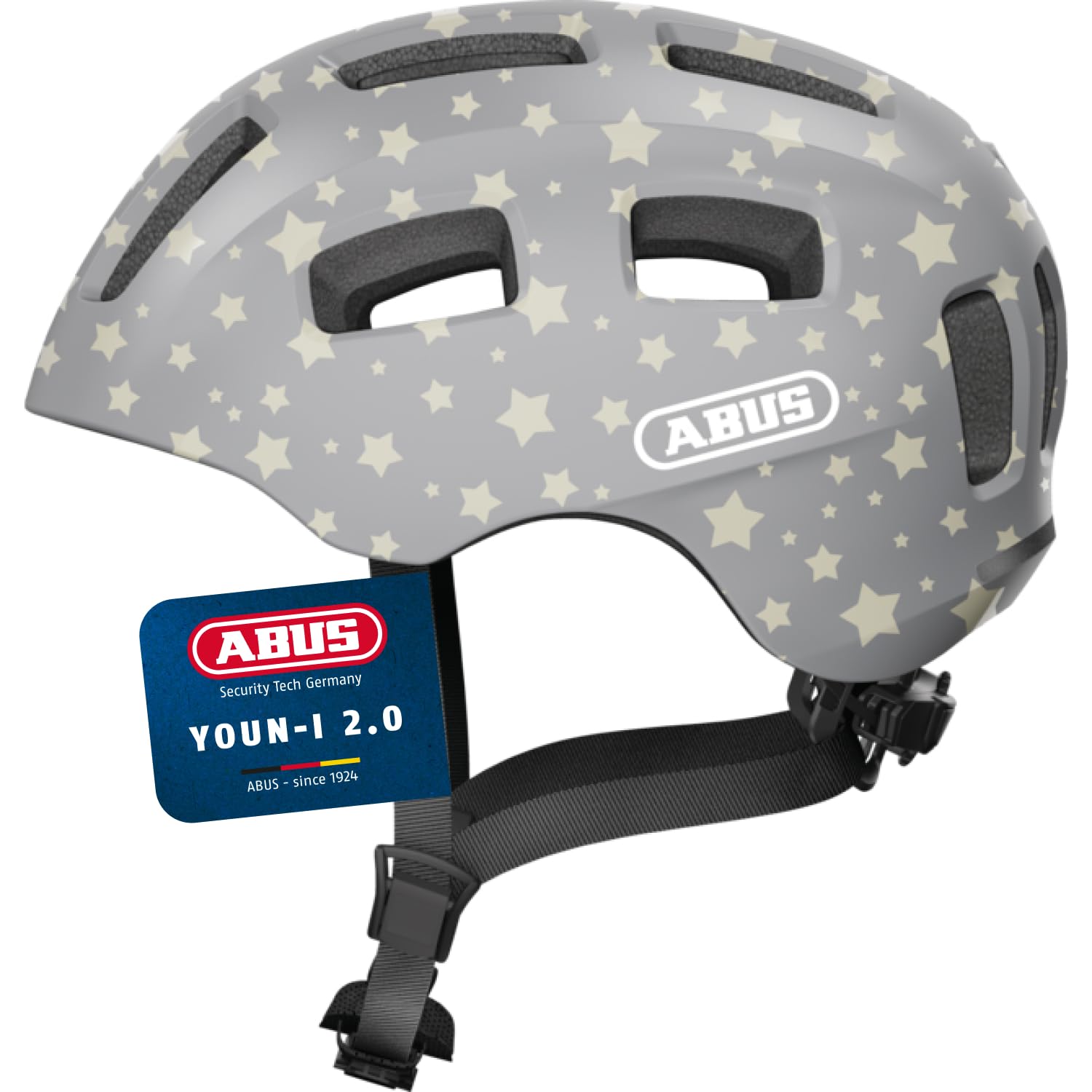 ABUS Youn-I 2.0 Bike Helmet - with Light for Children, Teenagers and Young Adults - for Girls and Boys