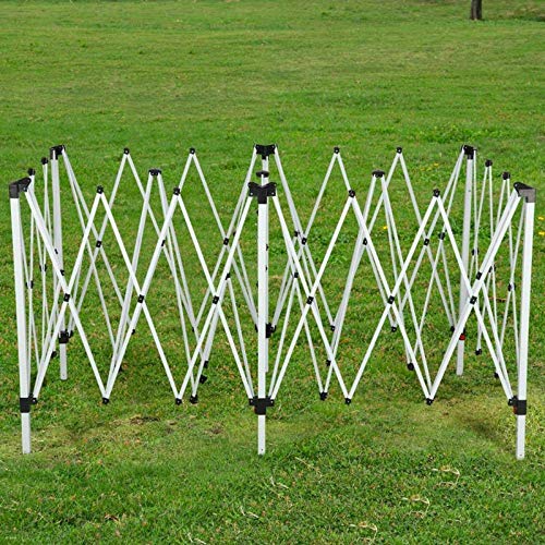 Defacto Vouwpaviljoen, tuintent, partytent, tuinpaviljoen, 3 x 4 m, UV-bescherming 50+, polyester, waterdicht, incl. 2 zijdelen, draagtas, touwen en haringen (grijs) - Image 4