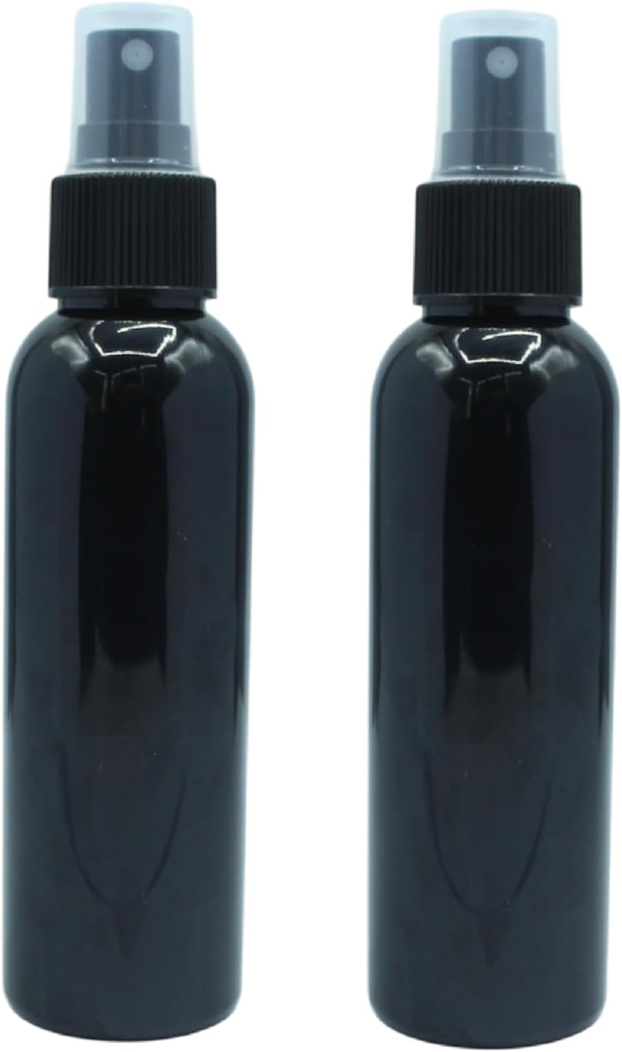 120Ml Spray Bottle for Hand Sanitizer/Hand Wash Refillable Empty Bottle for HOME, OFFICE,Car and Cleaning Set of 2 (Black)