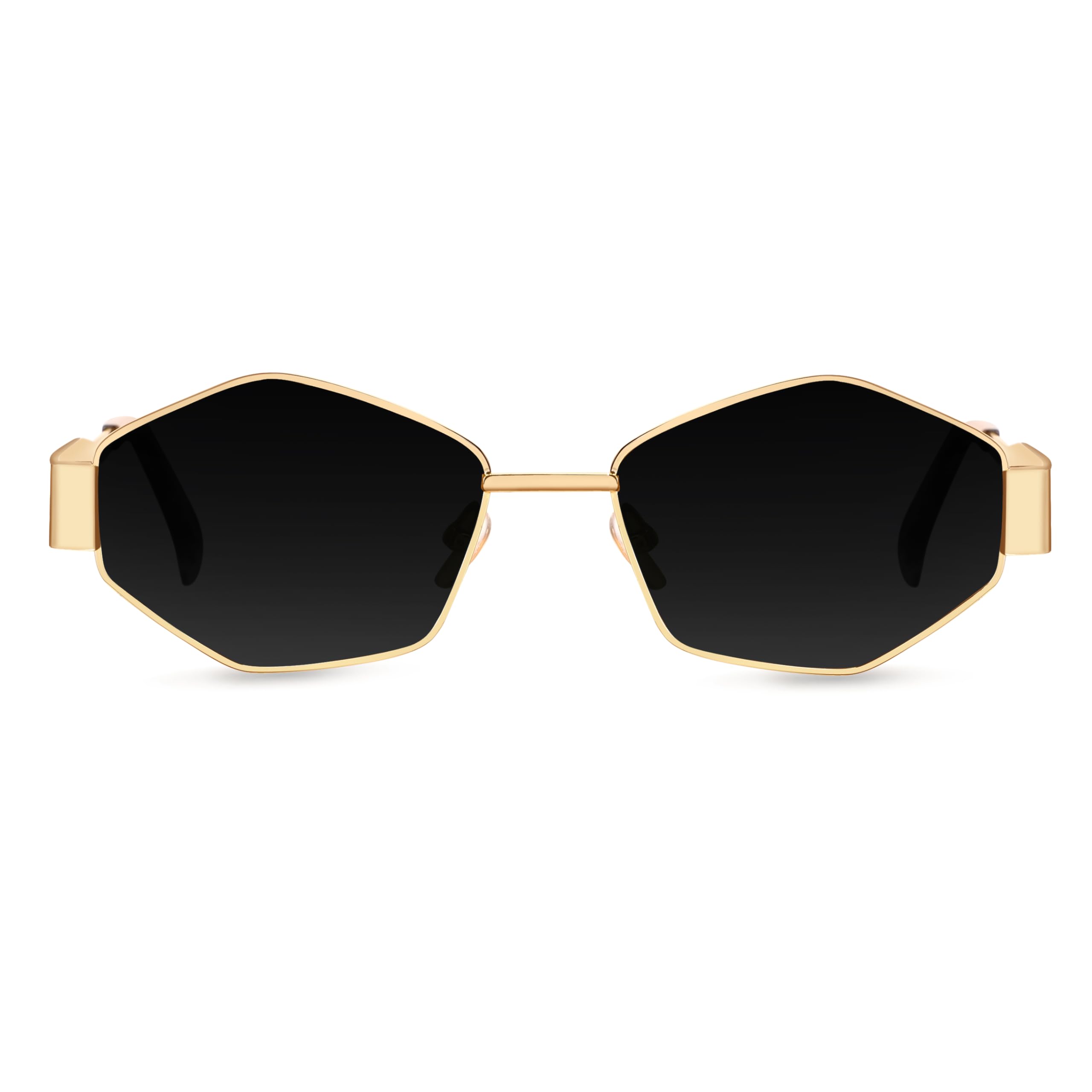 Retro Oval Sunglasses for Women & Men | Stylish & Durable Metal Frame UV400 Protected Shades | Lightweight Vintage Unisex Goggles for Outdoor, Travel-image-42