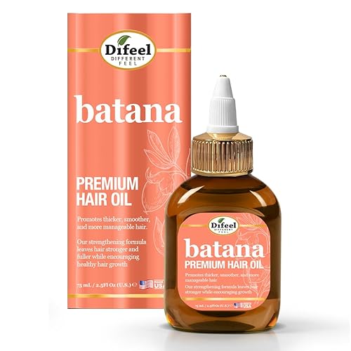 Difeel Batana - Aceite para el cabello prémium de 2.5 onzas (tamaño viaje), aceite para el cabello Batana, aceite nutritivo para el crecimiento del
