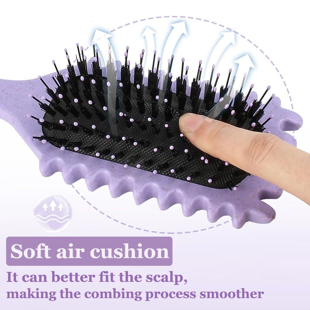 Curly Hair Brush for Defining Detangling, Shaping Curls For Wet And Dry Hair - Image 3
