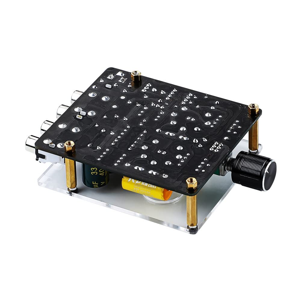 DLOETT Préamplificateur audio 6A2 Tube HiFi Préampli Stéréo Bile Buffer Audio AMP Haut-parleur Amplificateur de puissance Home Cinéma