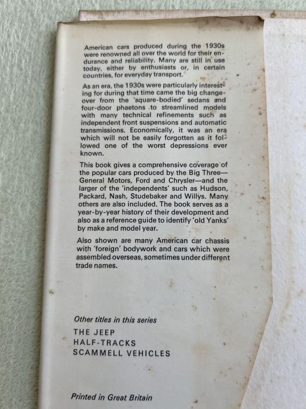 Amazon.co.jp: 洋書 ： American Cars of the 1930s Olyslager