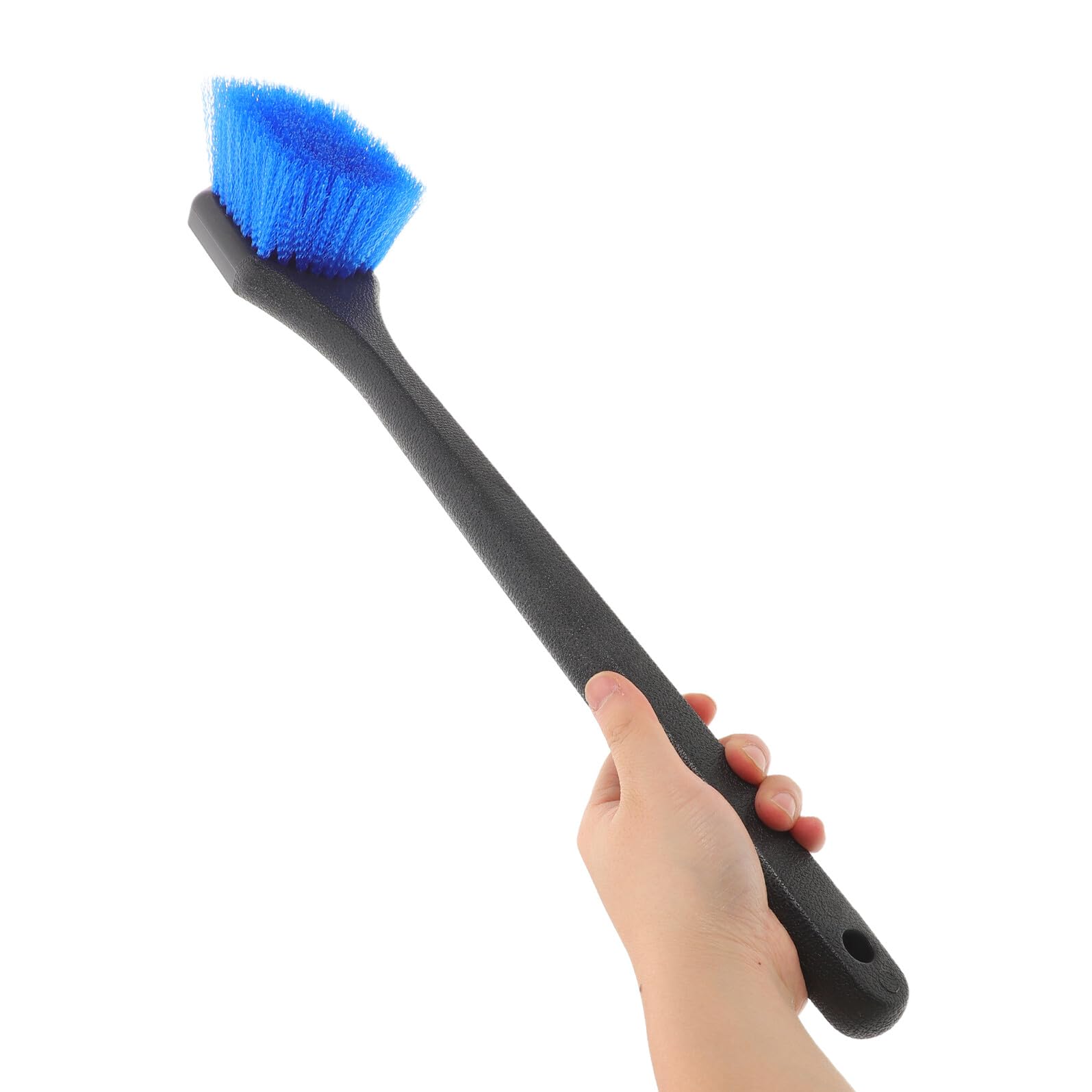 SHOWERORO Cepillo para Limpiar Bebederos para Pájaros con Mango Largo, Color Azul, Cepillo de Limpieza para Comederos y Baños de Aves, Herramienta para Jardinería y Cuidado de Aves en Patio