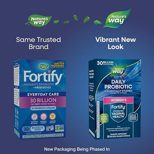 Miniatura 2 de Nature's Way Fortify Probióticos para mujeres + prebióticos, digestivos, inmunes y apoyo para la salud vaginal*, 30 cápsulas