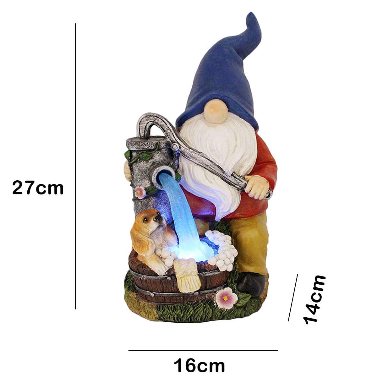 Statua Di Gnomi Da Giardino Fatati Con Corda Da Arrampicata, In Resina, Per Esterni - Foto 3