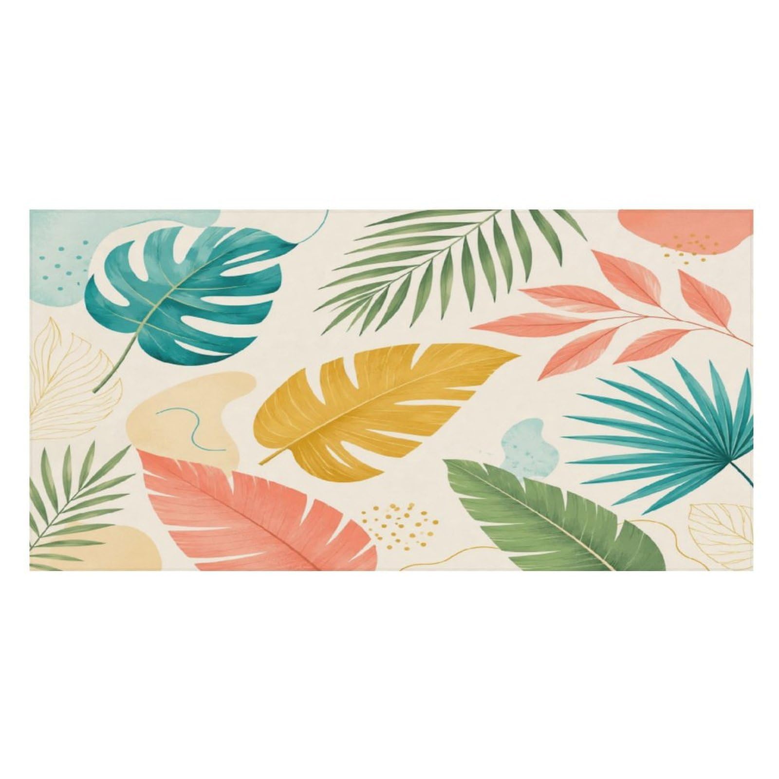 Anceky Tropical Leaves Oversized Beach Towel Quick Dry Sand Free Microfiber Travel Towel Lightweight Multi Purpose Beach Blanket Pool Gym Bath Towel 63x31 in