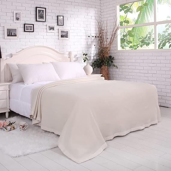 100 Pure Merino Wool Blanket,450GSM Heavyweight Blanket,Wool Blanket