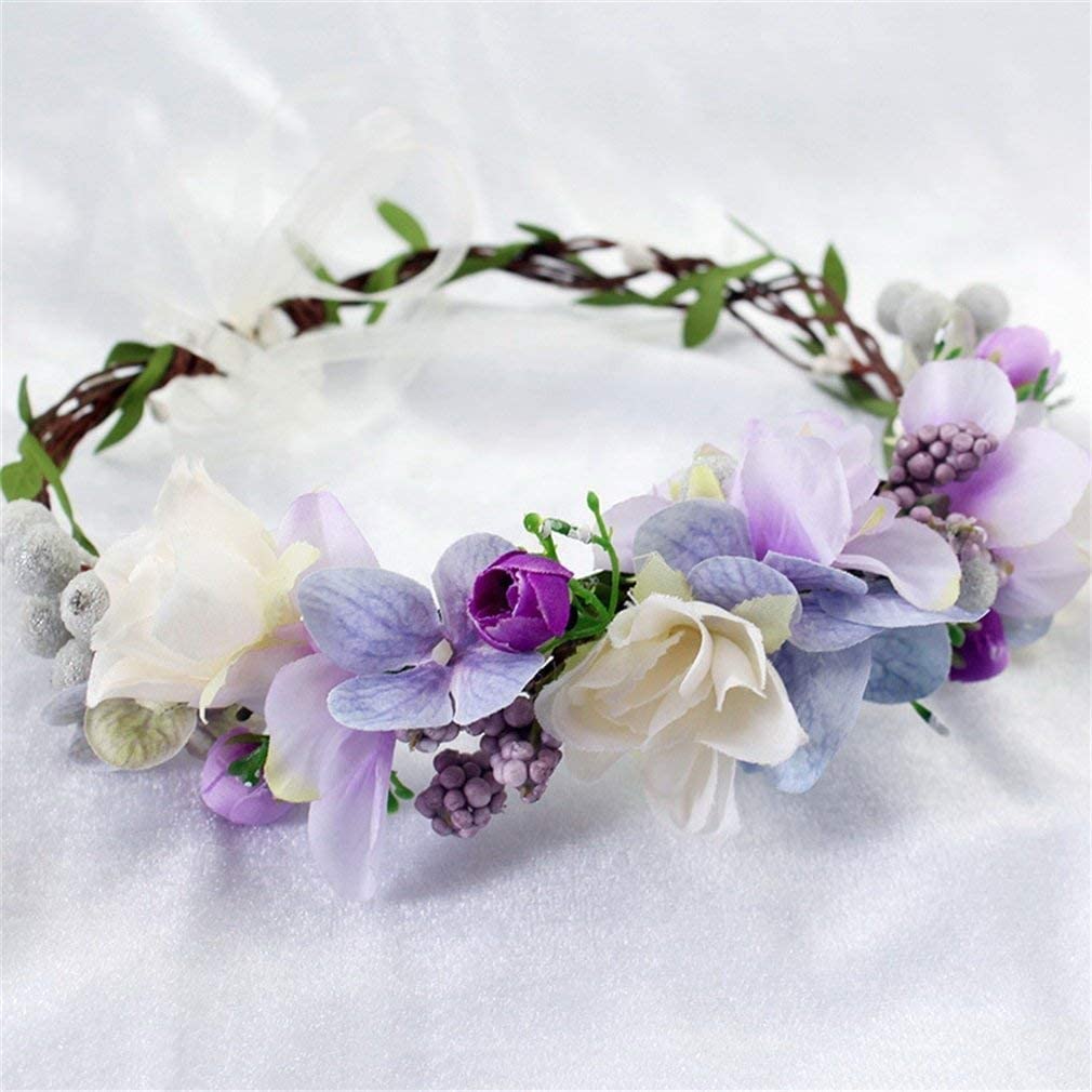 Moda Flor Floral Diademas DIEADAS PAIZACIONES HISTORIALES DIRECTORES for Mujeres for Las Mujeres DE Novia Nombres DE Pelo DE Pelo DE NOVIALES Accesorios