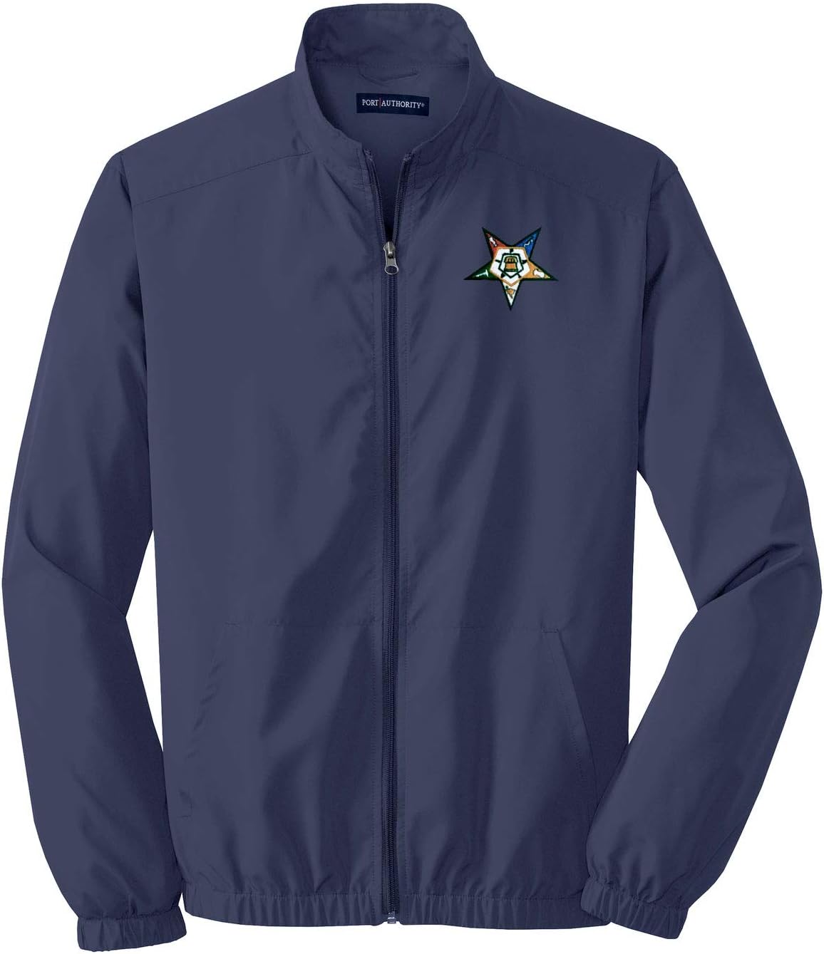 Logoz Order of The Eastern Star Jacket Windbreaker OES Blue