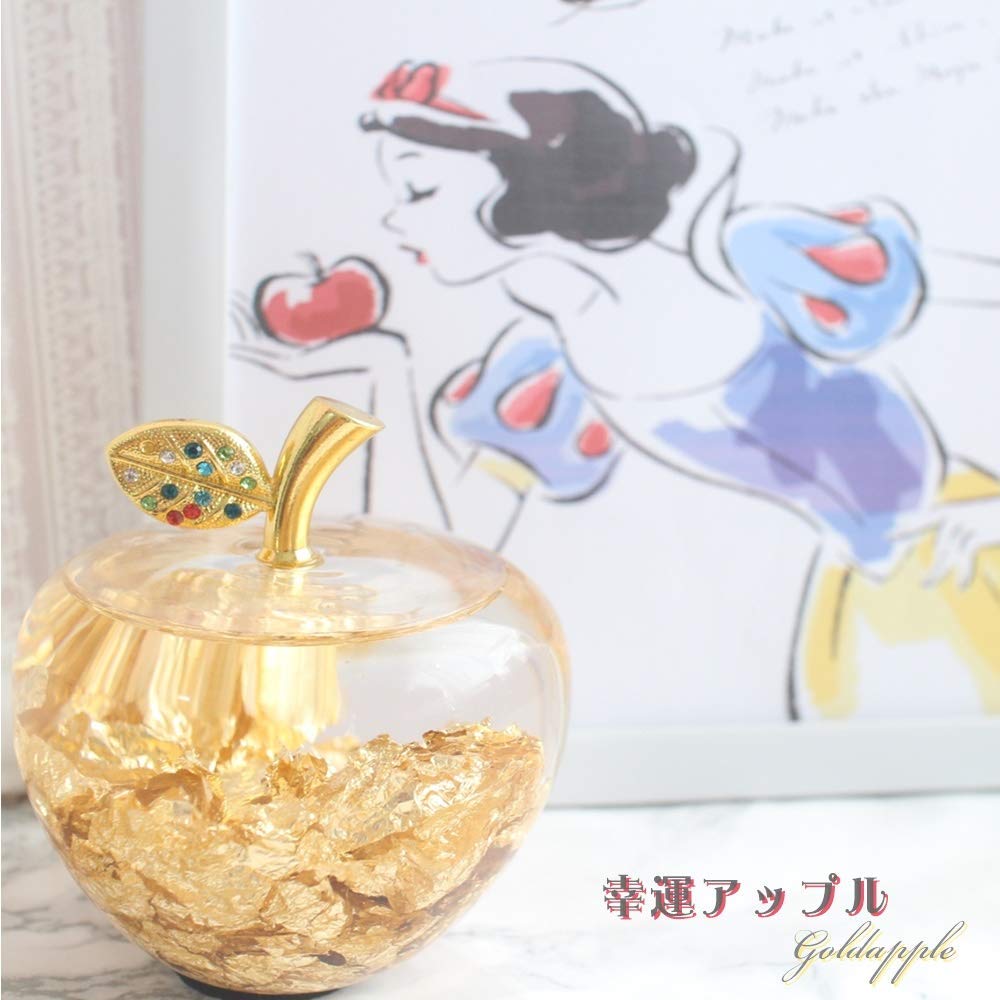 金色のりんごの置物 座敷わらしパワー強力 金運波動入り Amazon.co.