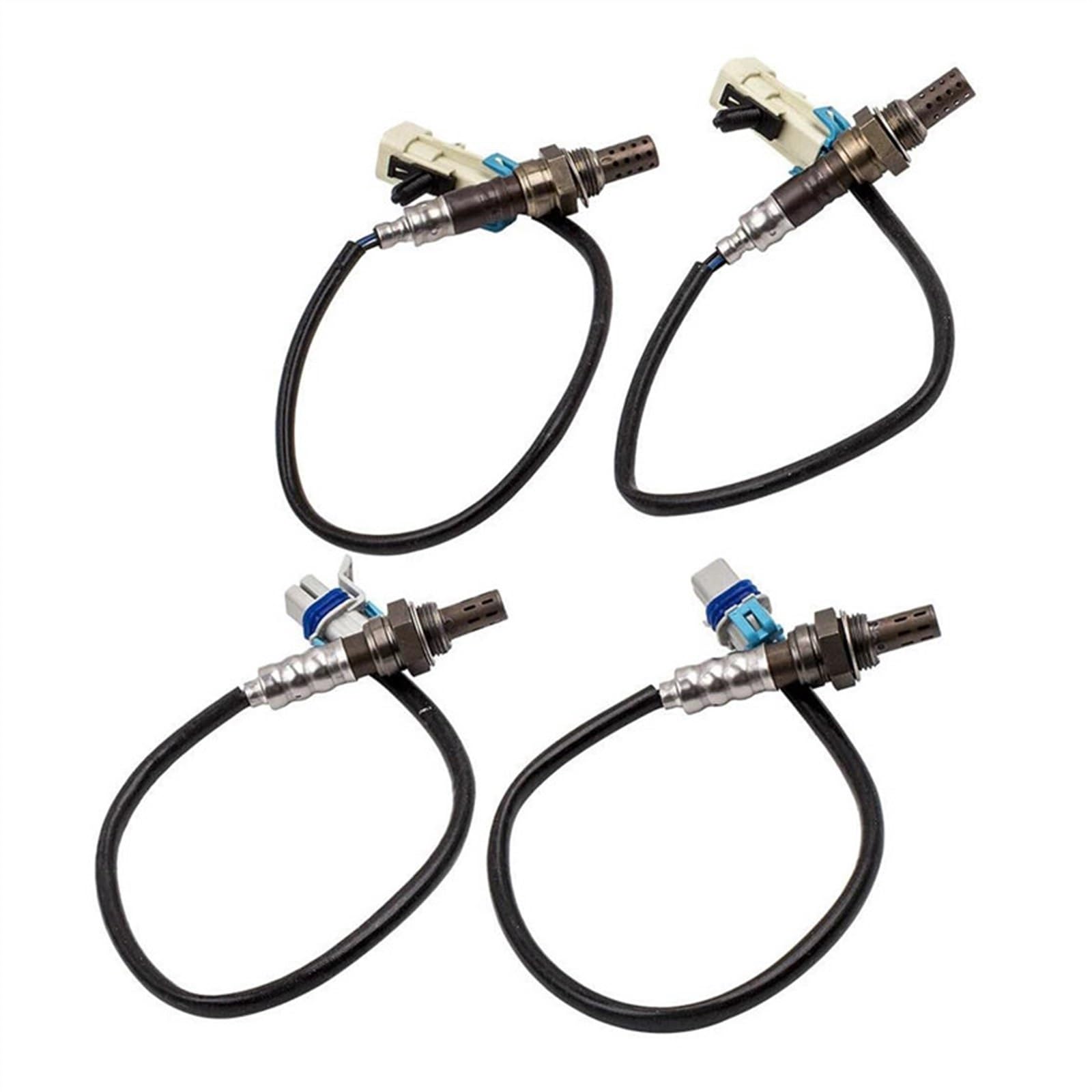 Capteur Lambda Compatible avec Chevrolet pour Avalanche pour Silverado pour Suburban pour Tahoe 12609457 12611165 92457789 4 Pièces Capteur D'oxygène O2 Voiture Capteur Rapport Air-Carburant