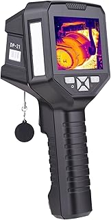 Domary Termovisor infravermelho com tela digital colorida de 3,5 polegadas Câmera termográfica portátil profissional Termovisor infravermelho portátil Termômetro infravermelho multifuncional Detector de imagem multifuncional com alta