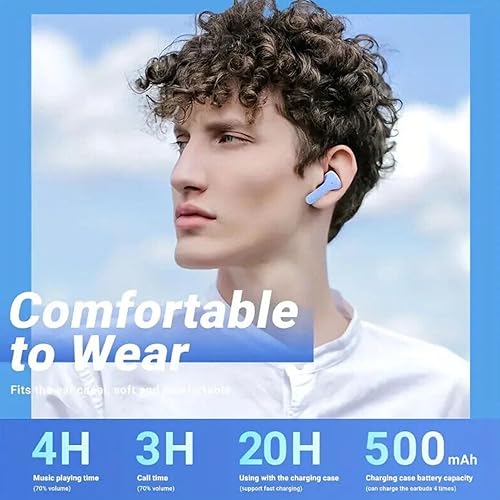 Miniatura 6 de CY-T2 Crystal Transparent Auriculares inalámbricos Bluetooth 5.3 Air31 Buds Estuche de carga Auriculares estéreo de graves pesados, reducción de