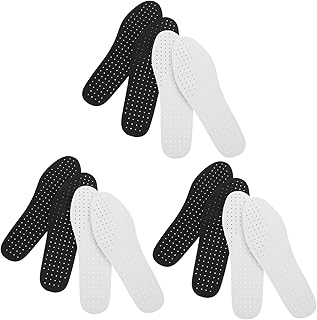 Holibanna 6Pares Plantillas Transpirables De Eva Cortables Almohadillas Para Hombres y Mujeres Color