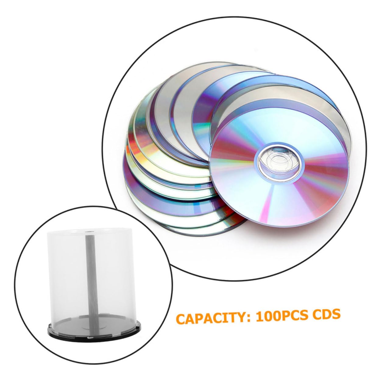 STOBAZA Bacs de Rangement pour CD Dvd Design Minimaliste avec Capacité de 100 Disques Lot de 3 en Pp et Fonction Extraction Facile, pour Maison et Déplacement