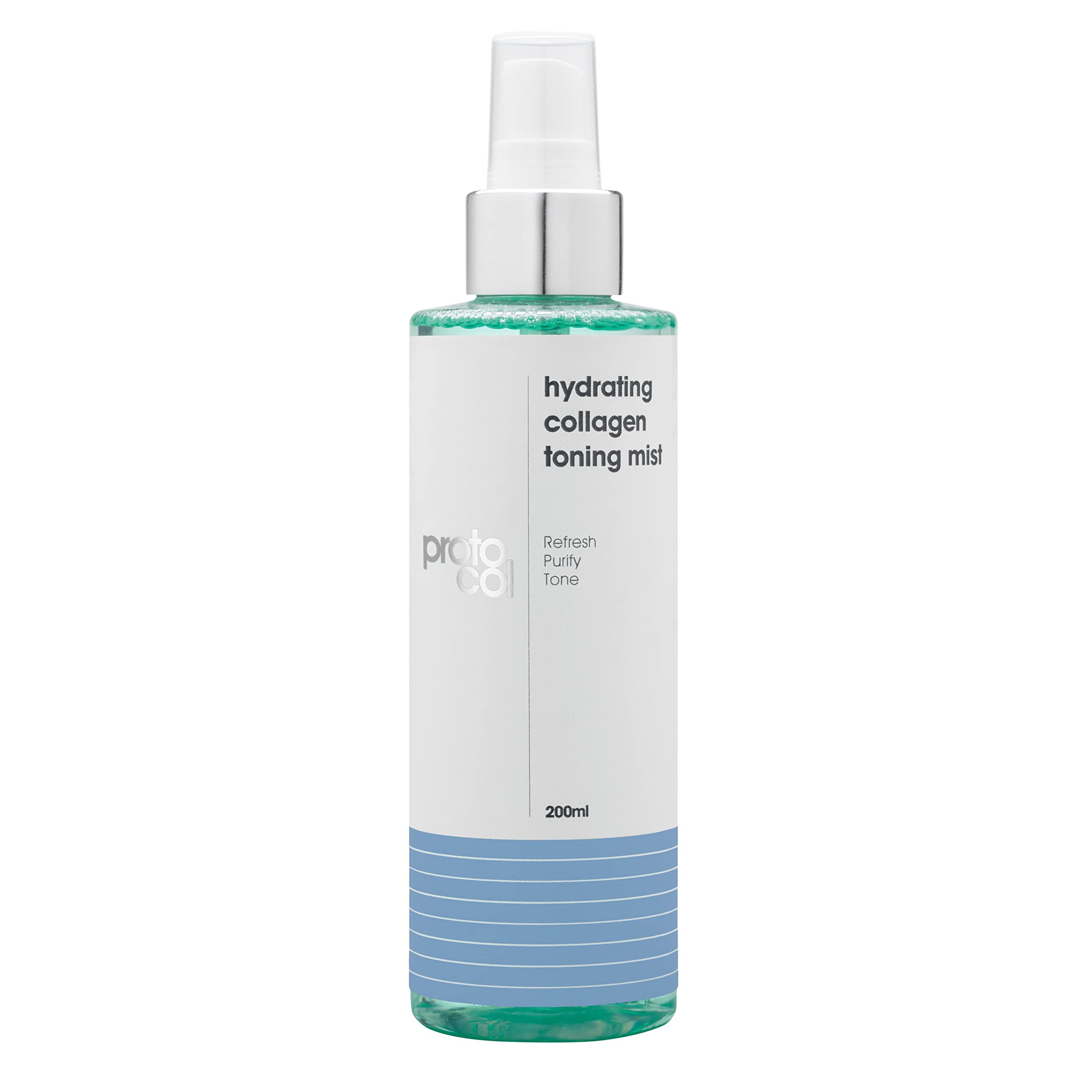 Proto-col - Hydrating Collagen Toning Face Mist, with Witch Hazel + Fruit Enzymes, Removes Impurities, Soothes + Refreshes Skin (200ml)